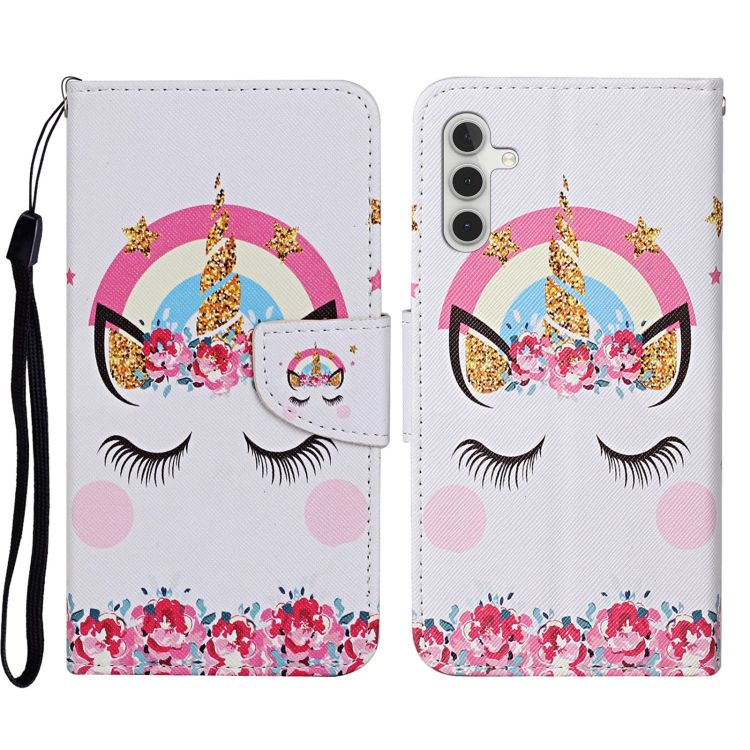 Knižkové puzdro Trendy Cross case Zlatý jednorožec – Samsung Galaxy A34 5G | Kryty na mobil Kryty na mobil | Knižkové puzdro Trendy Cross case Zlatý jednorožec – Samsung Galaxy A34 5G | Kryty na mobil