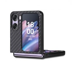 Kryty na mobil | Kryt Carbon Fiber čierny – Oppo Find N2 Flip | Kryty na mobil