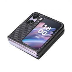 Kryty na mobil | Kryt Carbon Fiber čierny – Oppo Find N2 Flip | Kryty na mobil