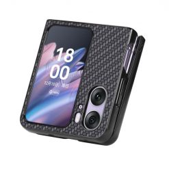 Kryty na mobil | Kryt Carbon Fiber čierny – Oppo Find N2 Flip | Kryty na mobil