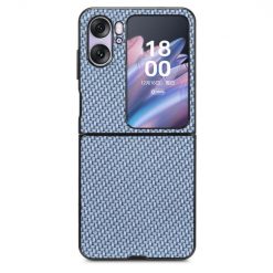 Kryty na mobil | Kryt Carbon Fiber modrý – Oppo Find N2 Flip | Kryty na mobil