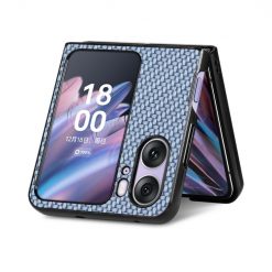 Kryty na mobil | Kryt Carbon Fiber modrý – Oppo Find N2 Flip | Kryty na mobil