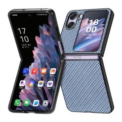 Kryty na mobil | Kryt Carbon Fiber modrý – Oppo Find N2 Flip | Kryty na mobil
