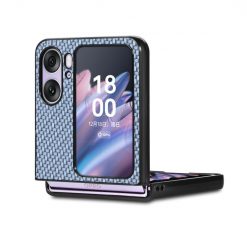 Kryty na mobil | Kryt Carbon Fiber modrý – Oppo Find N2 Flip | Kryty na mobil