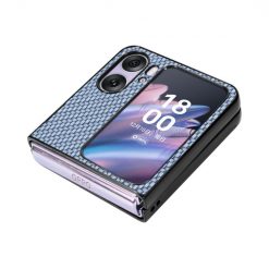 Kryty na mobil | Kryt Carbon Fiber modrý – Oppo Find N2 Flip | Kryty na mobil