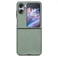 Kryt Carbon Fiber zelený – Oppo Find N2 Flip