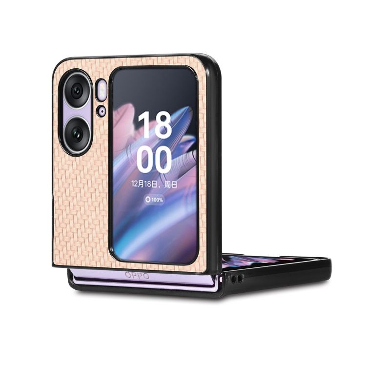 Kryt Carbon Fiber zlatý – Oppo Find N2 Flip | Kryty na mobil Kryty na mobil | Kryt Carbon Fiber zlatý – Oppo Find N2 Flip | Kryty na mobil
