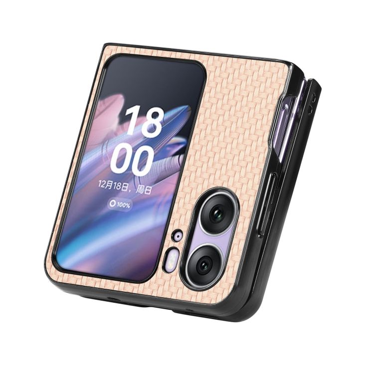 Kryt Carbon Fiber zlatý – Oppo Find N2 Flip | Kryty na mobil Kryty na mobil | Kryt Carbon Fiber zlatý – Oppo Find N2 Flip | Kryty na mobil