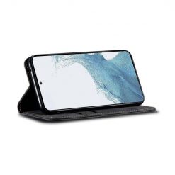 Kryty na mobil | Peňaženkové puzdro Denim Texture čierne – Samsung Galaxy A54 5G | Kryty na mobil