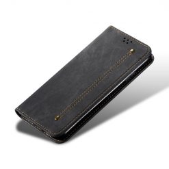 Kryty na mobil | Peňaženkové puzdro Denim Texture čierne – Samsung Galaxy A54 5G | Kryty na mobil