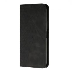 Kryty na mobil | Peňaženkové puzdro Diamond Pattern case čierne – Xiaomi Poco X5 Pro 5G | Kryty na mobil