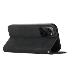 Kryty na mobil | Peňaženkové puzdro Diamond Pattern case čierne – Xiaomi Poco X5 Pro 5G | Kryty na mobil