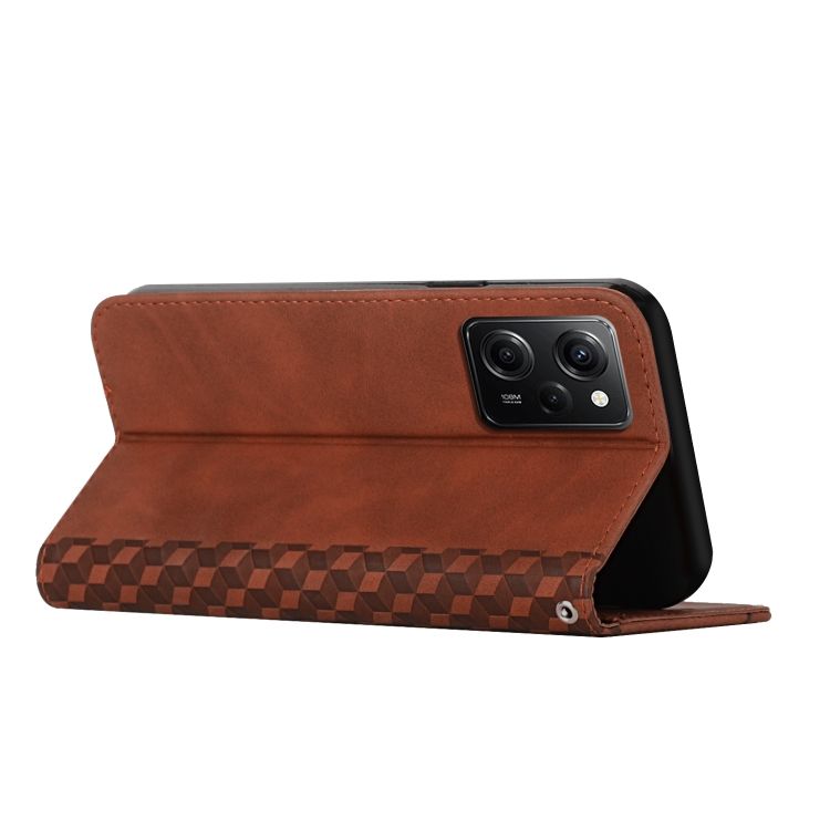 Peňaženkové puzdro Diamond Pattern case hnedé – Xiaomi Poco X5 Pro 5G | Kryty na mobil Kryty na mobil | Peňaženkové puzdro Diamond Pattern case hnedé – Xiaomi Poco X5 Pro 5G | Kryty na mobil