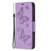 Kryty na mobil | Peňaženkové puzdro Embossing Pattern Motýľ zelené – Samsung Galaxy A54 5G | Kryty na mobil
