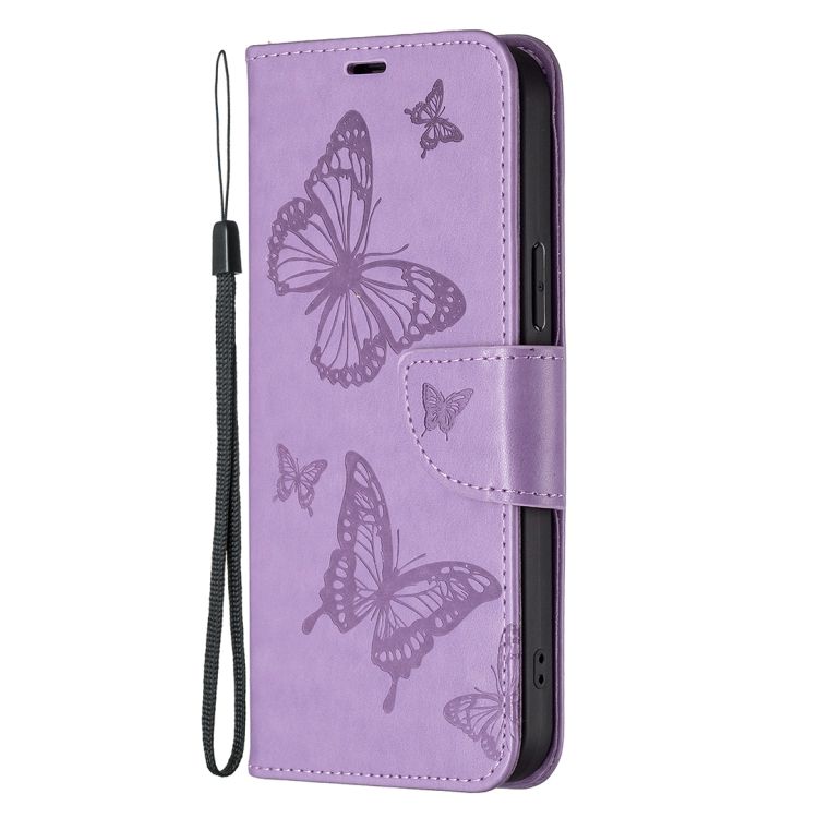 Peňaženkové puzdro Embossing Pattern Motýľ fialové – Samsung Galaxy A54 5G | Kryty na mobil Kryty na mobil | Peňaženkové puzdro Embossing Pattern Motýľ fialové – Samsung Galaxy A54 5G | Kryty na mobil