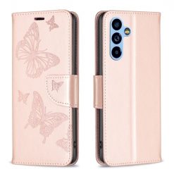 Peňaženkové puzdro Embossing Pattern Motýľ ružové – Samsung Galaxy A54 5G | Kryty na mobil Kryty na mobil | Peňaženkové puzdro Embossing Pattern Motýľ ružové – Samsung Galaxy A54 5G | Kryty na mobil