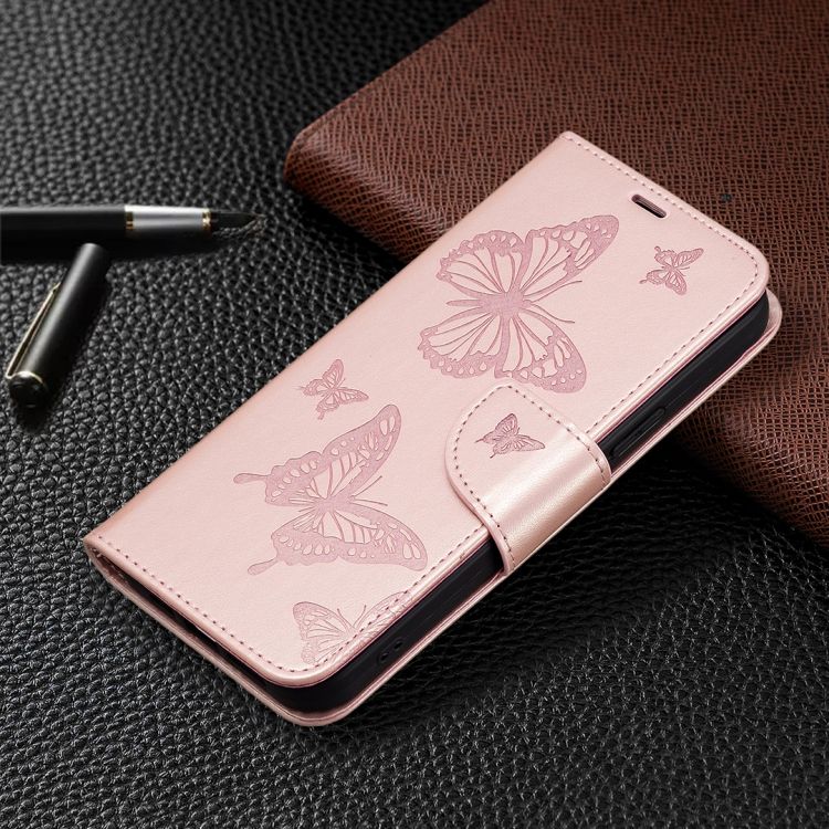 Peňaženkové puzdro Embossing Pattern Motýľ ružové – Samsung Galaxy A54 5G | Kryty na mobil Kryty na mobil | Peňaženkové puzdro Embossing Pattern Motýľ ružové – Samsung Galaxy A54 5G | Kryty na mobil