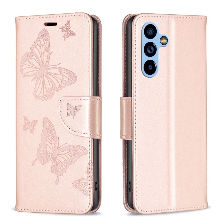 Peňaženkové puzdro Embossing Pattern Motýľ ružové – Samsung Galaxy A54 5G | Kryty na mobil Kryty na mobil | Peňaženkové puzdro Embossing Pattern Motýľ ružové – Samsung Galaxy A54 5G | Kryty na mobil