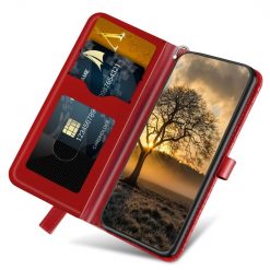Kryty na mobil | Peňaženkové puzdro Embossing Pattern Strom červené – Xiaomi 13 Pro | Kryty na mobil