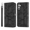 Kryty na mobil | Peňaženkové puzdro Embossing Pattern Strom modré – Samsung Galaxy A54 5G | Kryty na mobil