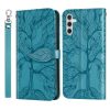 Peňaženkové puzdro Embossing Pattern Strom čierne – Samsung Galaxy A54 5G | Kryty na mobil Kryty na mobil | Peňaženkové puzdro Embossing Pattern Strom čierne – Samsung Galaxy A54 5G | Kryty na mobil