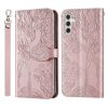 Kryty na mobil | Peňaženkové puzdro Embossing Pattern Strom modré – Samsung Galaxy A54 5G | Kryty na mobil