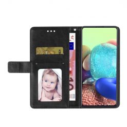 Kryty na mobil | Peňaženkové puzdro Geometric Pattern case čierne – Oppo A78 5G | Kryty na mobil
