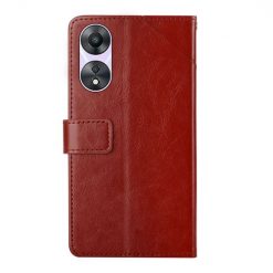 Kryty na mobil | Peňaženkové puzdro Geometric Pattern case hnedé – Oppo A78 5G | Kryty na mobil
