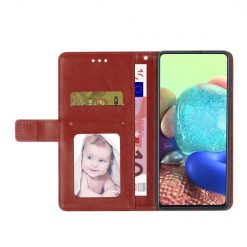 Kryty na mobil | Peňaženkové puzdro Geometric Pattern case hnedé – Oppo A78 5G | Kryty na mobil
