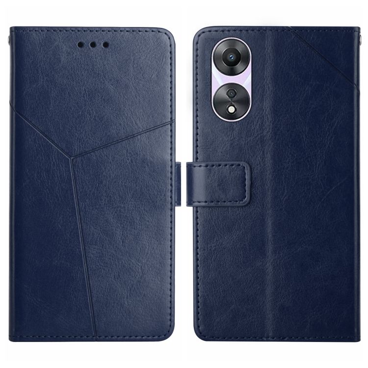 Peňaženkové puzdro Geometric Pattern case modré – Oppo A78 5G | Kryty na mobil Kryty na mobil | Peňaženkové puzdro Geometric Pattern case modré – Oppo A78 5G | Kryty na mobil