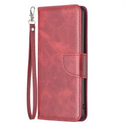 Peňaženkové puzdro Retro Lambskin červené – Realme C30
