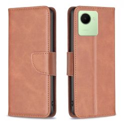 Kryty na mobil | Peňaženkové puzdro Retro Lambskin hnedé – Realme C30 | Kryty na mobil