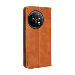 Kryty na mobil | Peňaženkové puzdro Retro Leather hnedé – OnePlus 11 5G | Kryty na mobil