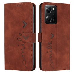 Kryty na mobil | Peňaženkové puzdro Smile case hnedé – Xiaomi Poco X5 Pro 5G | Kryty na mobil
