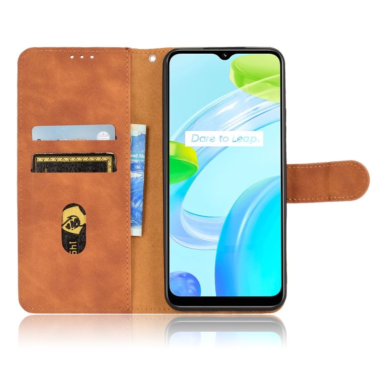 Peňaženkové puzdro Solid hnedé – Realme C30 | Kryty na mobil Kryty na mobil | Peňaženkové puzdro Solid hnedé – Realme C30 | Kryty na mobil