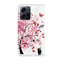 Kryty na mobil | Knižkové puzdro Trendy Cross case Mačka pod stromom – Xiaomi Redmi Note 12 (4G) | Kryty na mobil