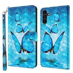 Knižkové puzdro Trendy Cross case Motýle – Samsung Galaxy A14 4G/5G | Kryty na mobil Kryty na mobil | Knižkové puzdro Trendy Cross case Motýle – Samsung Galaxy A14 4G/5G | Kryty na mobil