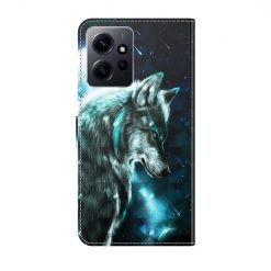Kryty na mobil | Knižkové puzdro Trendy Cross case Nočný vlk – Xiaomi Redmi Note 12 (4G) | Kryty na mobil