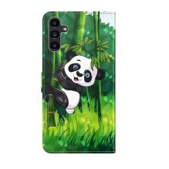Kryty na mobil | Knižkové puzdro Trendy Cross case Panda – Samsung Galaxy A14 4G/5G | Kryty na mobil