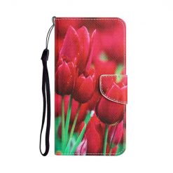 Kryty na mobil | Knižkové puzdro Trendy Cross case Tulipány – Samsung Galaxy A54 5G | Kryty na mobil