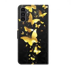 Knižkové puzdro Trendy Cross case Zlaté motýle – Samsung Galaxy A14 4G/5G | Kryty na mobil Kryty na mobil | Knižkové puzdro Trendy Cross case Zlaté motýle – Samsung Galaxy A14 4G/5G | Kryty na mobil