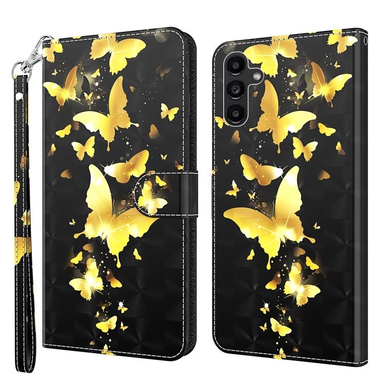 Knižkové puzdro Trendy Cross case Zlaté motýle – Samsung Galaxy A14 4G/5G | Kryty na mobil Kryty na mobil | Knižkové puzdro Trendy Cross case Zlaté motýle – Samsung Galaxy A14 4G/5G | Kryty na mobil