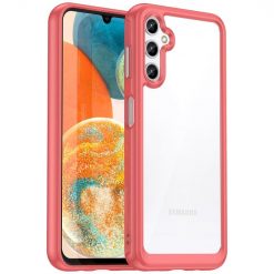 Kryty na mobil | Ochranný kryt Colorful Acrylic case červený – Samsung Galaxy A14 4G/5G | Kryty na mobil