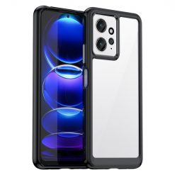 Kryty na mobil | Ochranný kryt Colorful Acrylic case čierny – Xiaomi Redmi Note 12 (4G) | Kryty na mobil