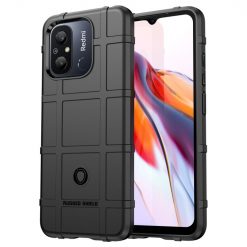 Kryty na mobil | Odolný kryt Rugged Shield čierny – Xiaomi Redmi 12C | Kryty na mobil