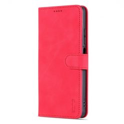 Kryty na mobil | Peňaženkové puzdro AZNS Skin Feel červené – Xiaomi Redmi Note 12 Pro | Kryty na mobil