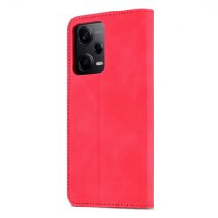 Kryty na mobil | Peňaženkové puzdro AZNS Skin Feel červené – Xiaomi Redmi Note 12 Pro | Kryty na mobil