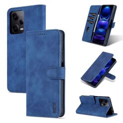 Kryty na mobil | Peňaženkové puzdro AZNS Skin Feel modré – Xiaomi Redmi Note 12 Pro | Kryty na mobil