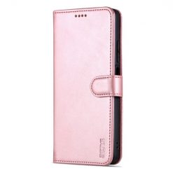 Kryty na mobil | Peňaženkové puzdro AZNS Skin Feel ružové – Xiaomi Redmi Note 12 Pro | Kryty na mobil