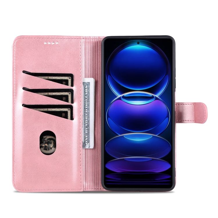 Peňaženkové puzdro AZNS Skin Feel ružové – Xiaomi Redmi Note 12 Pro | Kryty na mobil Kryty na mobil | Peňaženkové puzdro AZNS Skin Feel ružové – Xiaomi Redmi Note 12 Pro | Kryty na mobil